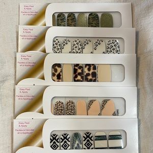 FUN! Animal cheetah camo Color Street 5 sets for nails ! Retired! $62 retail !